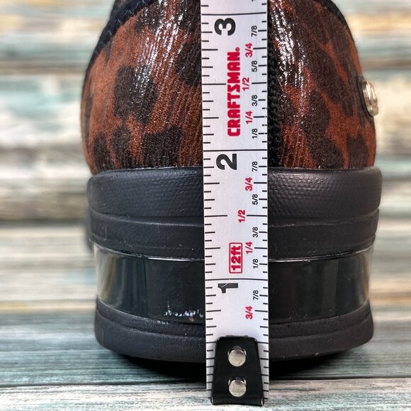 Bzees Loafer Womens 9M Brown Leopard Print Slip On Comfort Shoes Cushioned Rosie - Picture 10 of 11